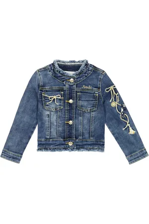 MONNALISA Bestickte Jeansjacke