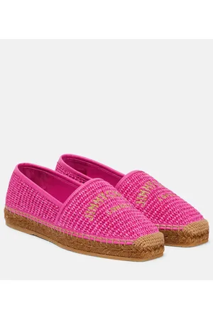 Jimmy Choo Espadrilles Brie Flat aus Raffiabast