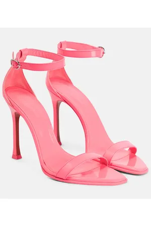 Amina Muaddi Sandalen Kim aus Leder