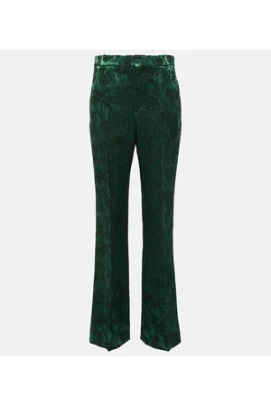 Chloé Chloé Schmale Hose aus Wolle und Seide