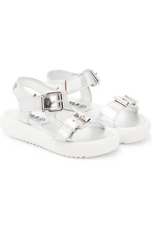 Maison Margiela Sandalen aus Metallic-Leder