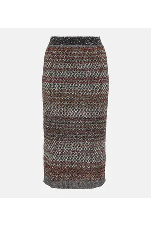 Missoni Verzierter Bleistiftrock aus Häkelstrick