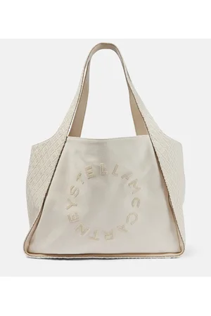 Stella McCartney Bestickte Tote aus Canvas