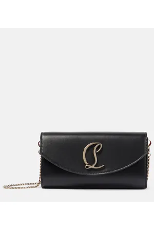 Christian Louboutin Portemonnaie mit Kettenriemen aus Leder