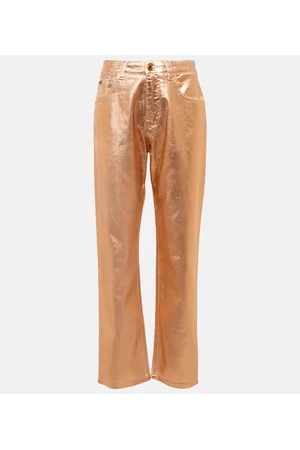 Tom Ford Beschichtete Mid-Rise Boyfriend Jeans