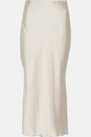 Brunello Cucinelli Midirock aus Satin