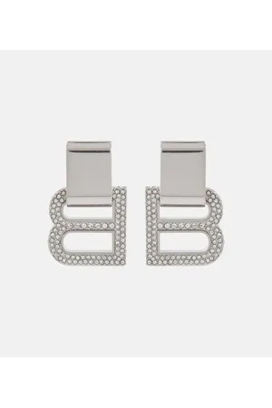 Balenciaga Ohrringe BB mit Kristallen