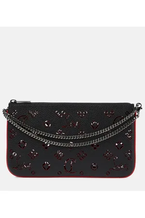 Christian Louboutin Clutch Loubila aus Leder