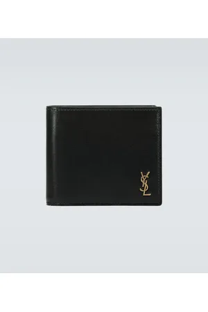 Saint Laurent Portemonnaie Tiny Cassandre East/West aus Leder