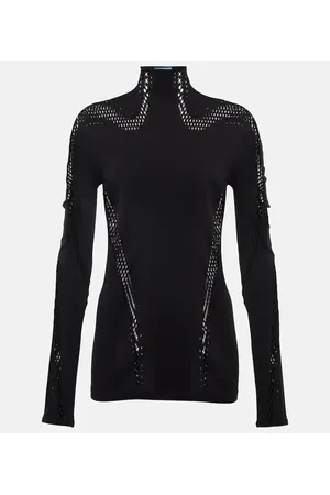 MUGLER Top aus Mesh