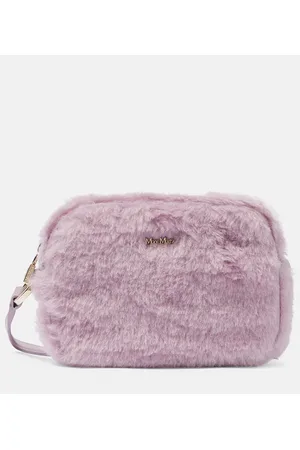 Max Mara Schultertasche Small aus Teddyfleece