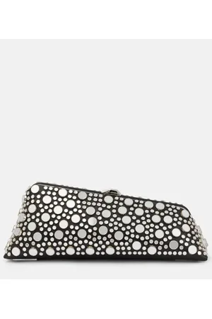 The Attico Verzierte Clutch Long Night Small aus Leder