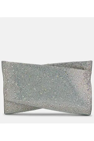 Christian Louboutin Clutch Loubitwist Small aus Veloursleder