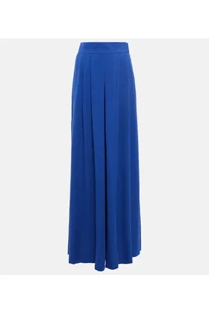 Max Mara Weite High-Rise-Hose aus Seide