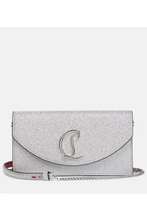 Christian Louboutin Clutch Loubi54 aus Leder aus Leder