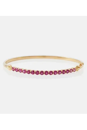 Melissa Kaye Armband Lenox aus 18kt Gelbgold mit Saphiren