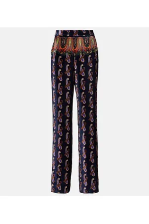Etro Gerade Hose aus Wolle