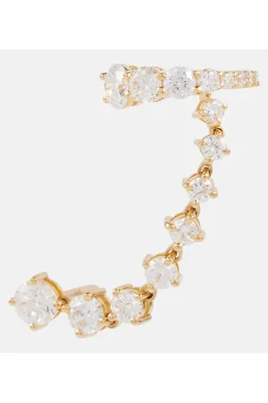 Melissa Kaye Einzelner Ohrring Sadie aus 18kt Gelbgold mit Diamanten