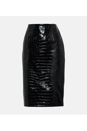 VERSACE Bleistiftrock aus Leder