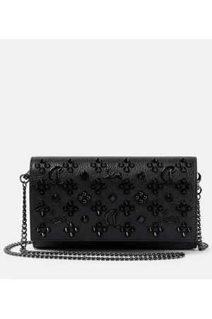 Christian Louboutin Verzierte Clutch Paloma aus Leder
