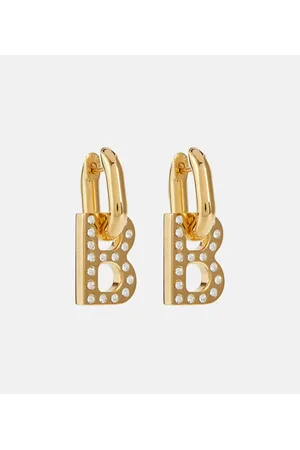 Balenciaga Ohrringe B Chain XS mit Kristallen