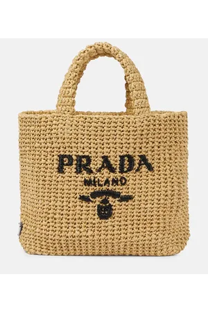 Prada Tote aus Raffiabast