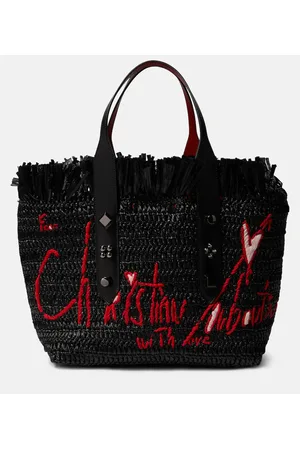 Christian Louboutin Tote Frangibus Medium aus Raffiabast