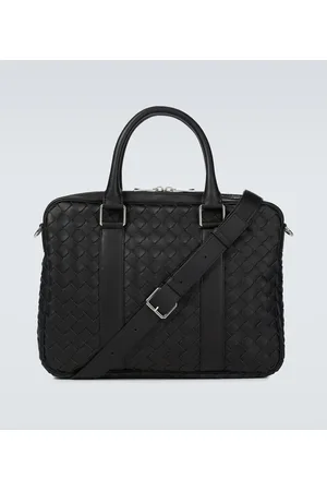 Bottega Veneta Aktentasche Intrecciato aus Leder