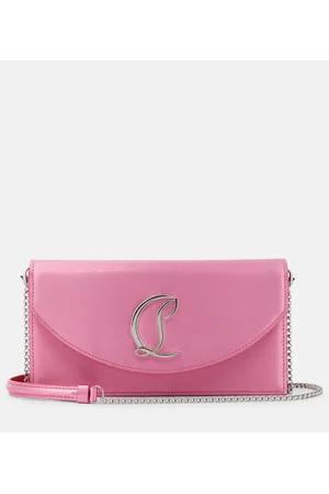 Christian Louboutin Clutch Loubi54 Small aus Seide