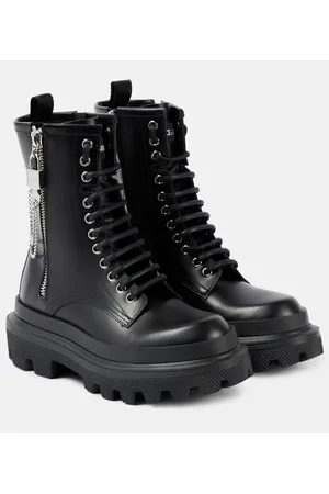 Dolce & Gabbana Schnürstiefel aus Leder