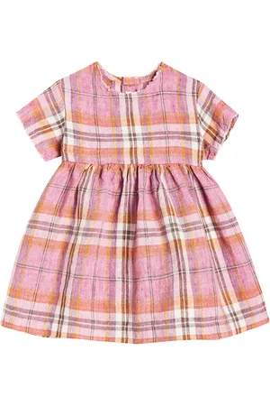 Il gufo Baby Kleid aus Leinen