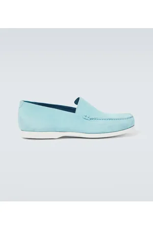 Manolo Blahnik Slip-Ons Monaco aus Veloursleder