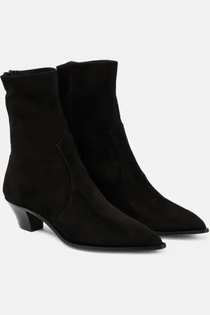 Aquazzura Ankle Boots Brunswick aus Veloursleder