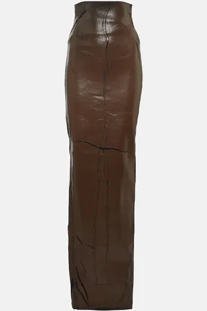 Rick Owens Maxirock aus einem Baumwollgemisch