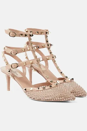 VALENTINO GARAVANI Verzierte Pumps Rockstud 65 aus Leder