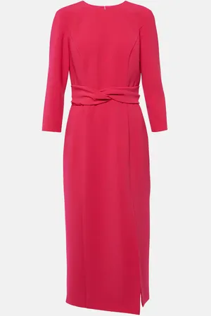 Carolina Herrera Midikleid aus Crêpe