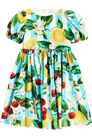 Dolce & Gabbana Bedrucktes Kleid aus Baumwolle