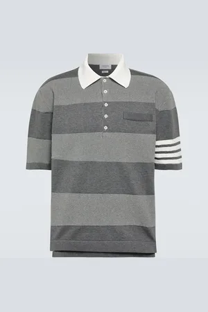 Thom Browne Polohemd 4-Bar aus Baumwolle