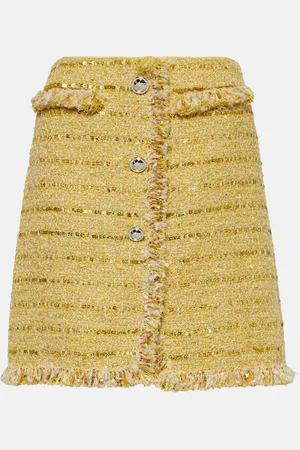 Giambattista Valli Verzierter Minirock aus Bouclé