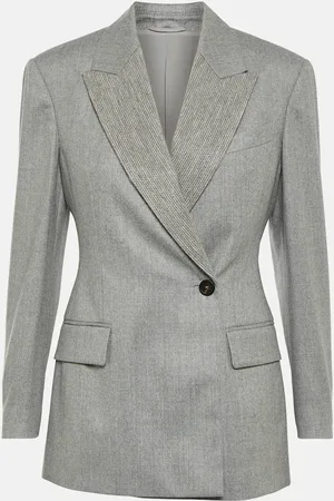 Brunello Cucinelli Verzierter Blazer aus Schurwolle