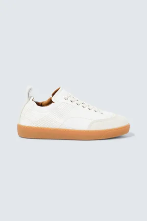 DRIES VAN NOTEN Sneakers aus Leder mit Veloursleder