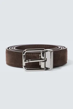 Dolce & Gabbana Gürtel 25mm aus Veloursleder