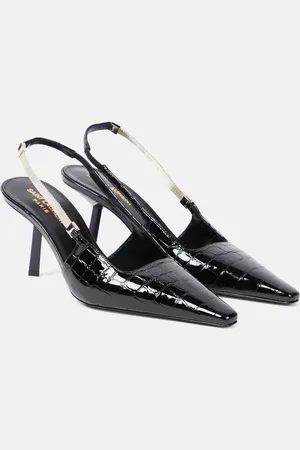 Saint Laurent Slingback-Pumps Blake aus Lackleder