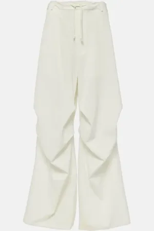 Maison Margiela Weite High-Rise-Hose aus Twill
