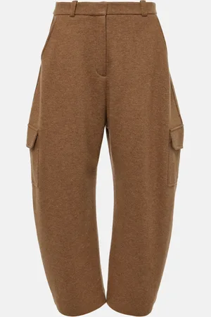 Loro Piana Weite Mid-Rise-Hose aus einem Kaschmirgemisch