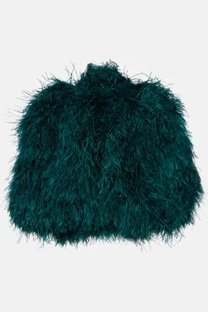 Dolce & Gabbana Cape mit Federn