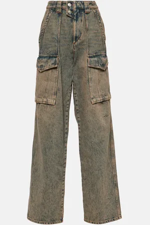 Marant Etoile High-Rise Cargo-Jeans Heilani