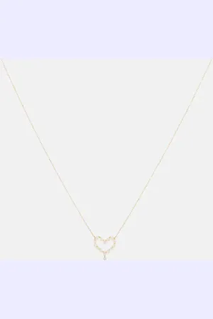 PERSÉE Persée Halskette aus 18tk Gelbgold mit Diamant und Perlen