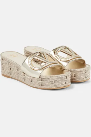 VALENTINO GARAVANI Plateau-Pantoletten VLogo Signature aus -Leder