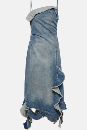 Acne Studios Midikleid Delouise aus Denim